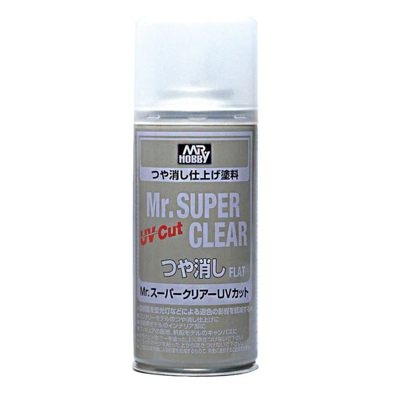 [B523] (MR HOBBY) Mr.SUPER CLEAR UV CUT FLAT MATT SPRAY (170ml)