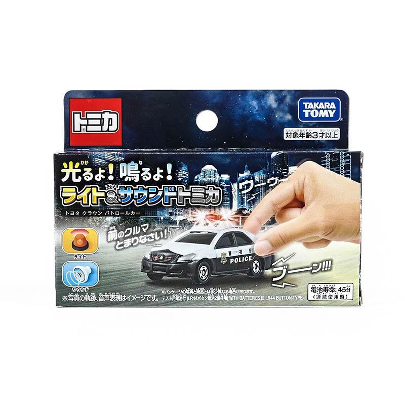 Takara Tomy Tomica 4D Toyota Crown Police Car (Sound x Light)