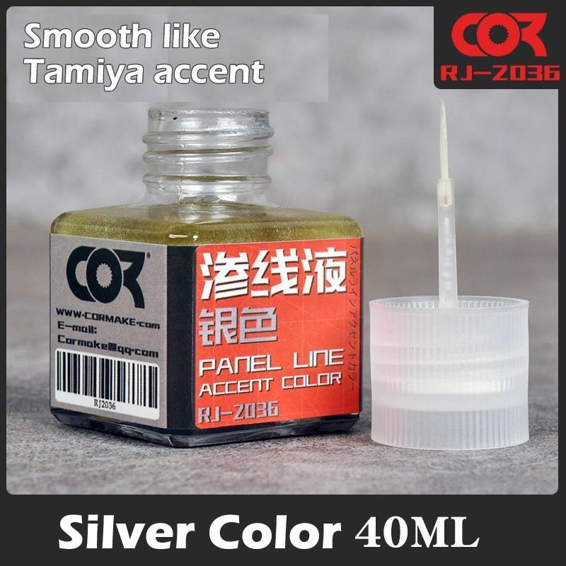 [CorMake] Panel Line Accent Color - Silver (40ml)