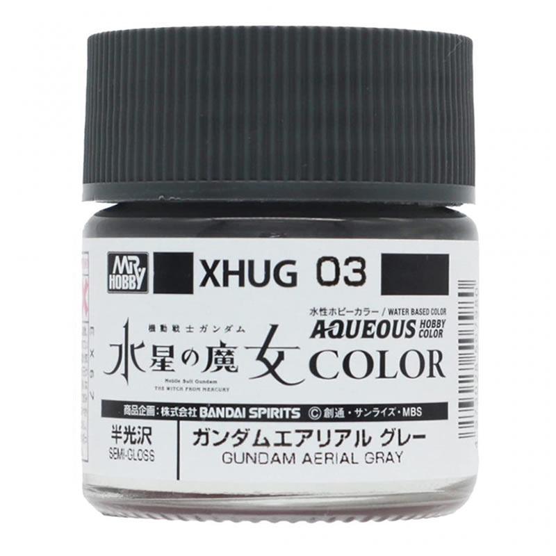 Mr Hobby Mr Aqueous Paint Hobby Color Gundam Witch from Mercury Series XHUG03 - Aerial Gray