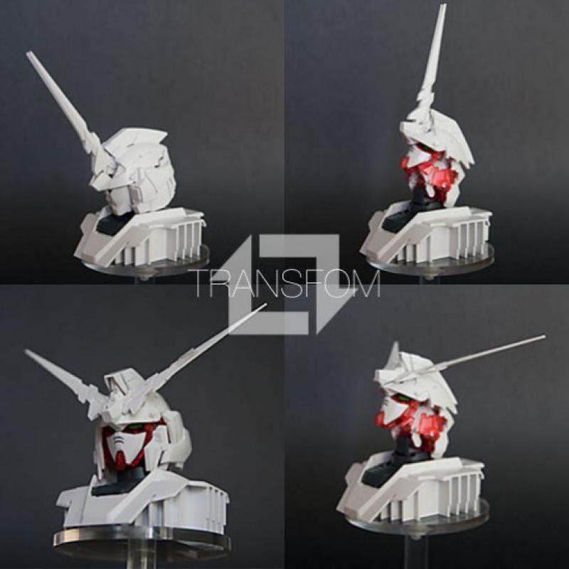 [LIMITED] HGUC 1/144 RX-0 Unicorn Gundam [Destroy Mode] + 1/48 Head Display Base