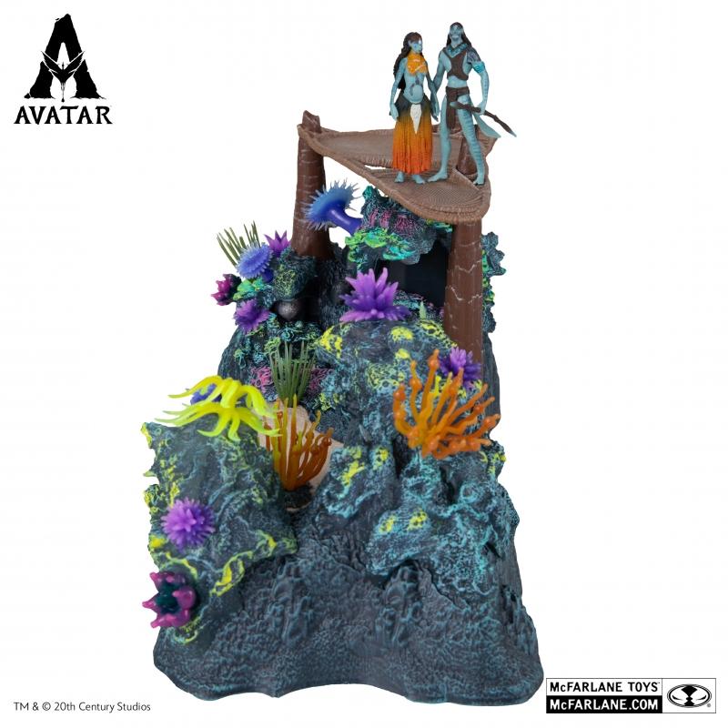 McFarlane Toys Metkayina Reef w/Tonowari & Ronal (Avatar: The Way of Water) World of Pandora Deluxe Set