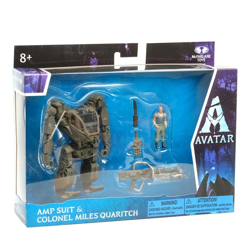 McFarlane Toys Amp Suit & Colonel Miles Quaritch (Avatar Movie) World of Pandora Figures