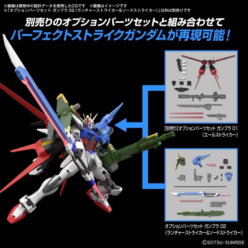 Gundam Option Parts Set Gunpla 02 (Launcher Striker & Sword Striker) for Entry Grade