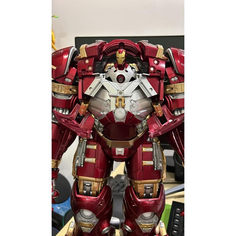 FONDJOY 1/7 Scale Infinity Saga Series Assembled Ironman Mark 44 Hulkbuster Plastic Model Kit with LED (Deluxe Version)