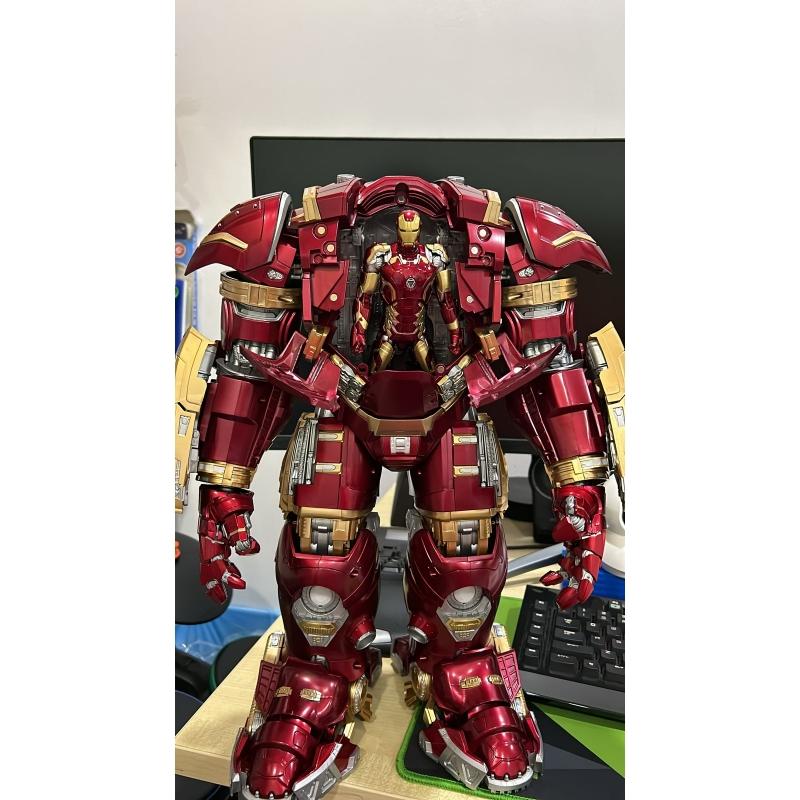 FONDJOY 1/7 Scale Infinity Saga Series Assembled Ironman Mark 44 Hulkbuster Plastic Model Kit with LED (Deluxe Version)