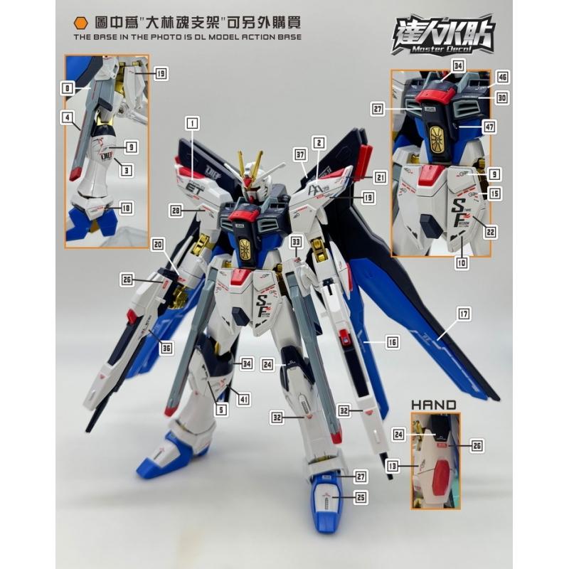 [Da Lin] Water Decal HG 1/144 Strike Freedom Gundam