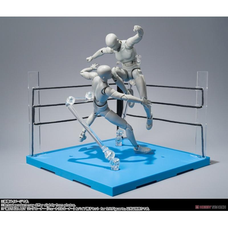 Soul Stage Act Ring Corner (Neutral Corner) & Folding Chair Set for S.H.Figuarts