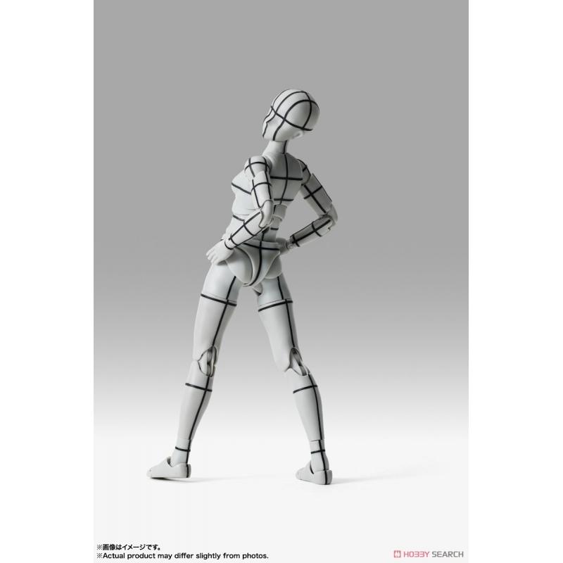 S.H.Figuarts Body-chan -Sport- Edition -Wire Frame- (Gray Color Ver.)