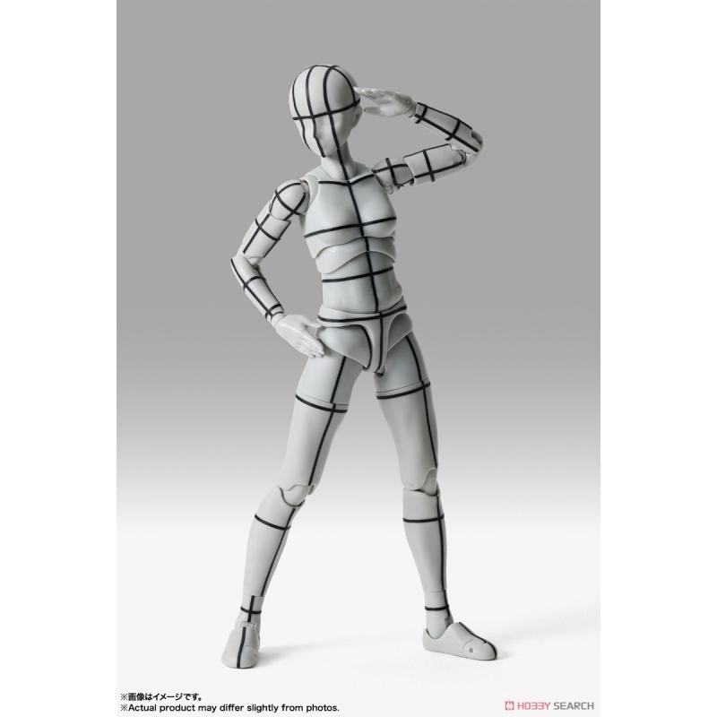 S.H.Figuarts Body-chan -Sport- Edition -Wire Frame- (Gray Color Ver.)