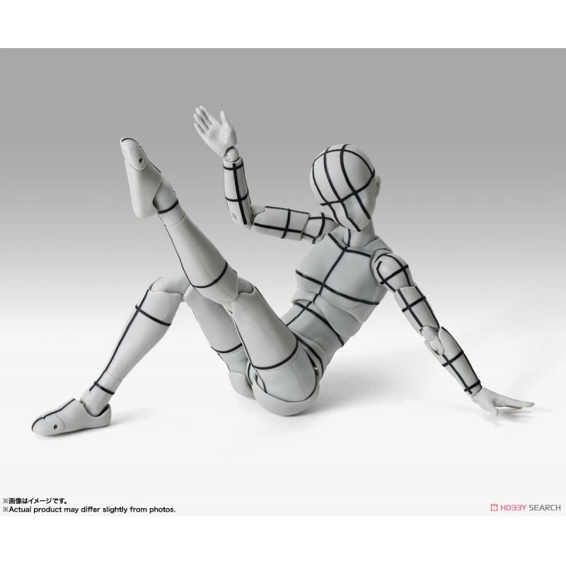 S.H.Figuarts Body-chan -Sport- Edition -Wire Frame- (Gray Color Ver.)