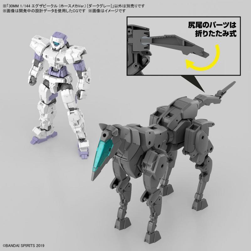 1/144 30MM Extended Armament Vehicle (Horse Mecha Ver.) [Dark Gray]