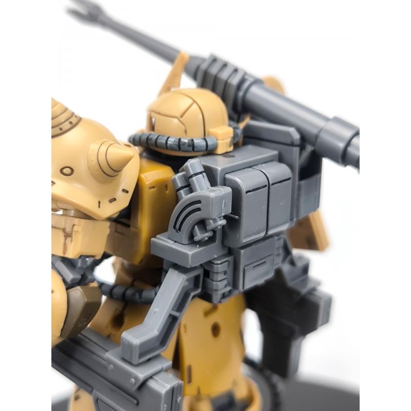 Siap Pasang Assembled HG 1/144 GTO Zaku Half Cannon with Paneling