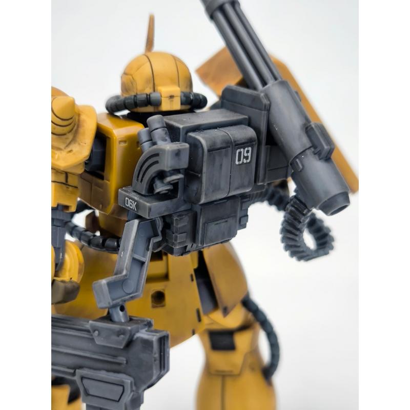 Siap Pasang Assembled HG 1/144 GTO Zaku Half Cannon with Paneling