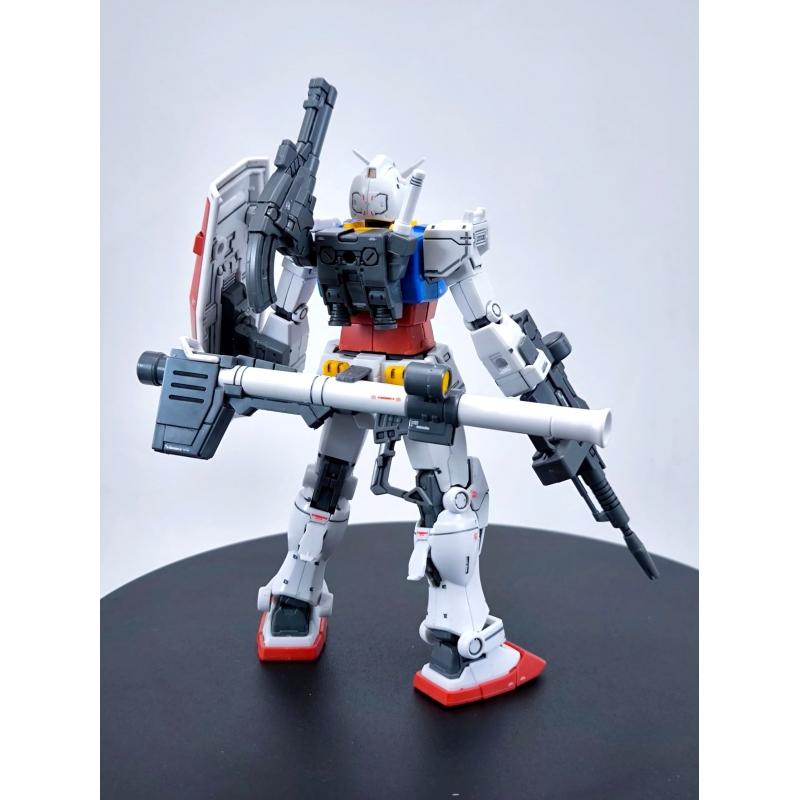 Siap Pasang Assembled HG 1/144 Gundam RX-78-2 GTO with Paneling and Water Decal