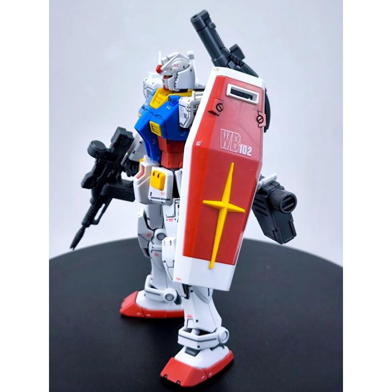 Siap Pasang Assembled HG 1/144 Gundam RX-78-2 GTO with Paneling and Water Decal