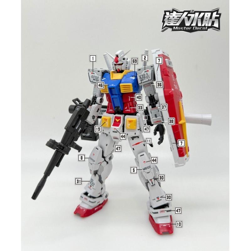 [Da Lin] Water Decal for RG 1/144 RX-78-2 Ver.2.0 Gundam