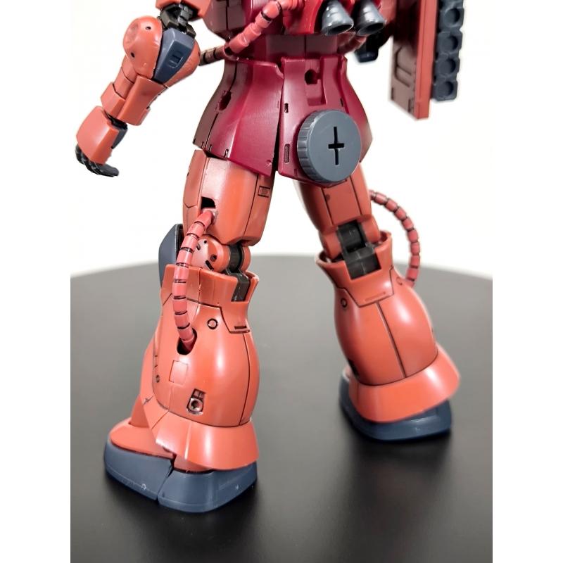 Siap Pasang Assembled HG 1/144 GTO MS-06S Zaku II (Red Comet Ver.) with Paneling