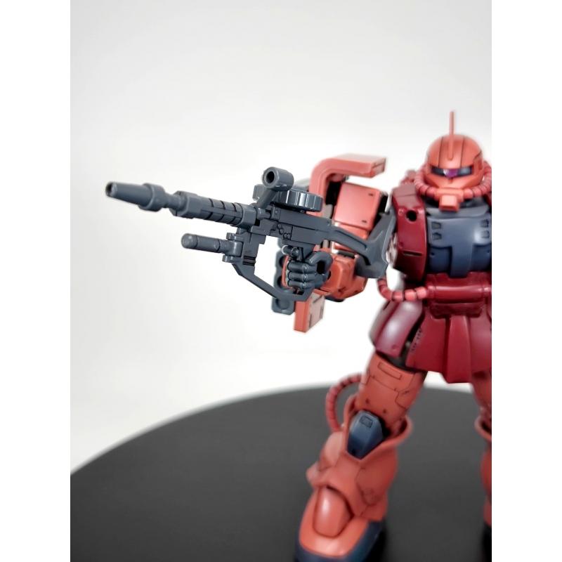 Siap Pasang Assembled HG 1/144 GTO MS-06S Zaku II (Red Comet Ver.) with Paneling