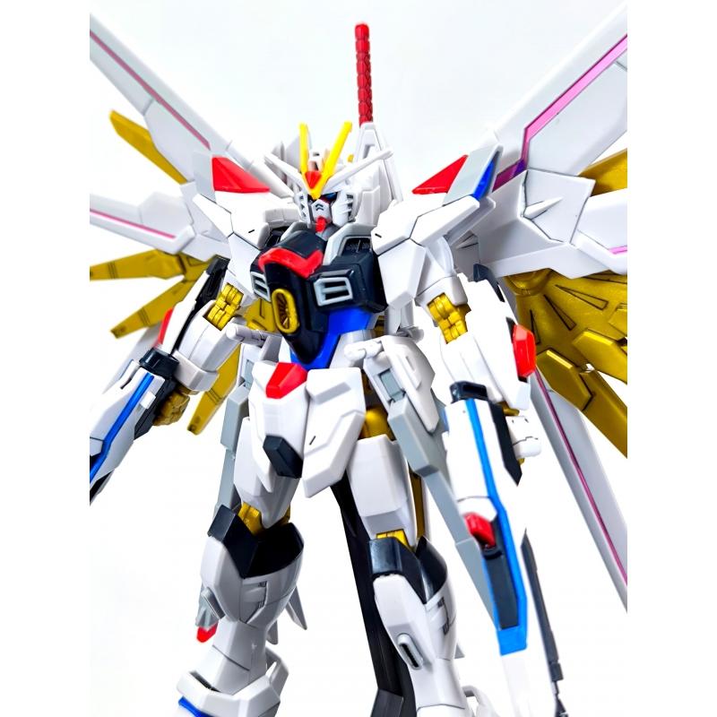 Siap Pasang Assembled HG 1/144 Mighty Strike Freedom with Panel Line
