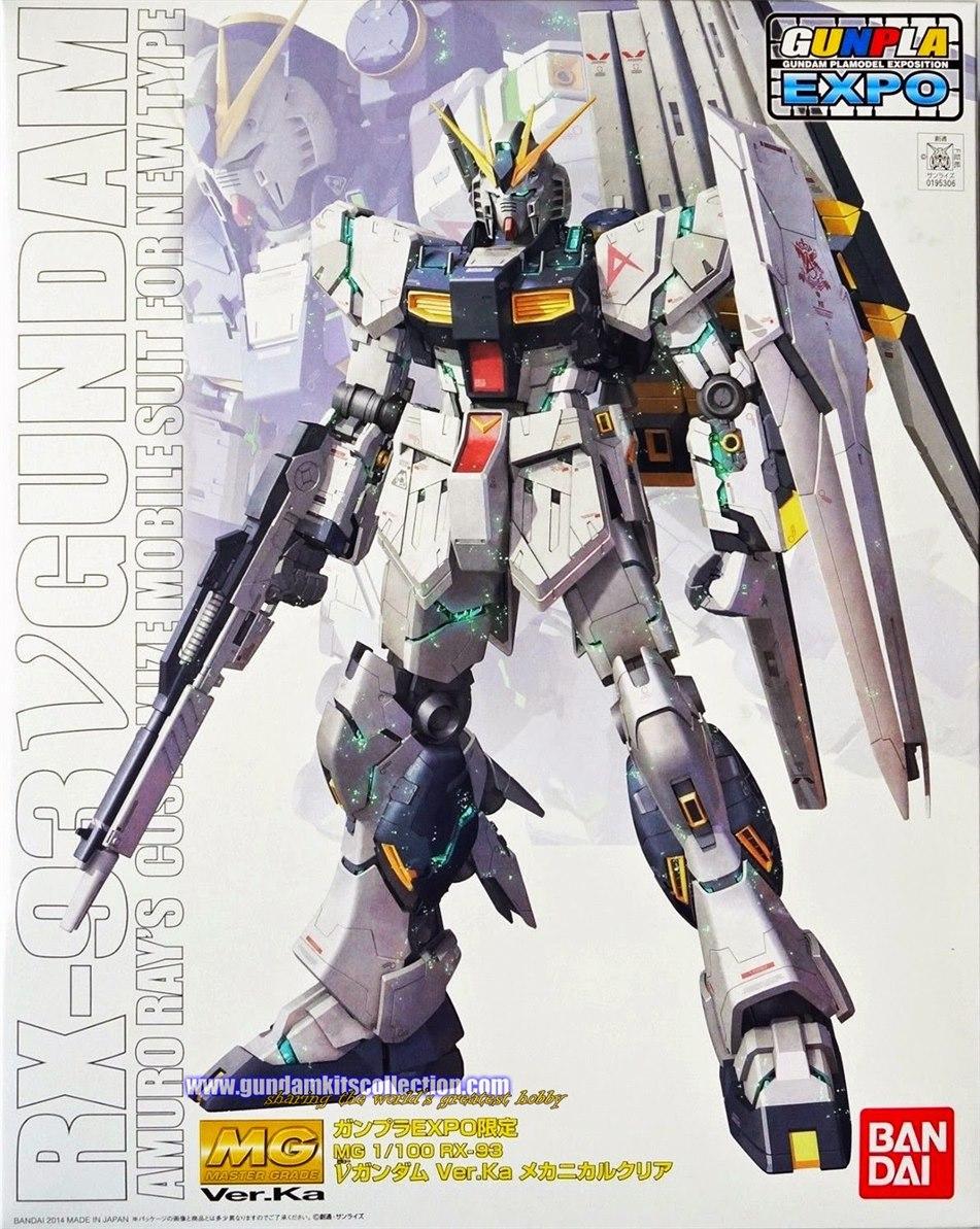 MG 1/100 Nu Gundam Ver KA (EXPO Limited Mechanical Clear Ver.) | Bandai ...