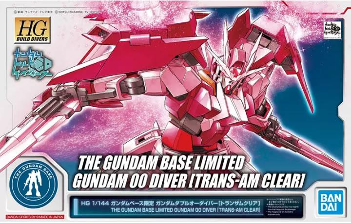 BANDAI HG 1/144 THE GUNDAM BASE LIMITED GUNDAM 00 DIVER (TRANS AM CLEAR ...