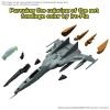 Mecha Collection DX 1st Generation Space Fighter Attack Machine Cosmo Tiger II (Single Seat Type/Gun Turret Type) [Set of 2]